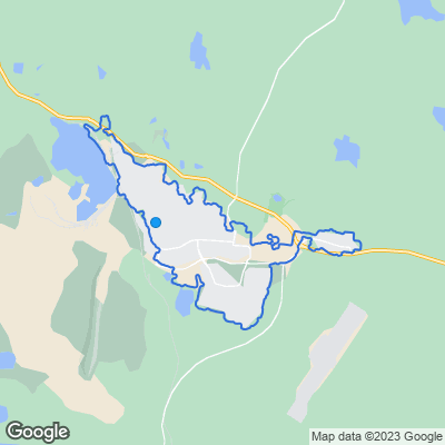 Karta med mäklarbyråer i Kiruna