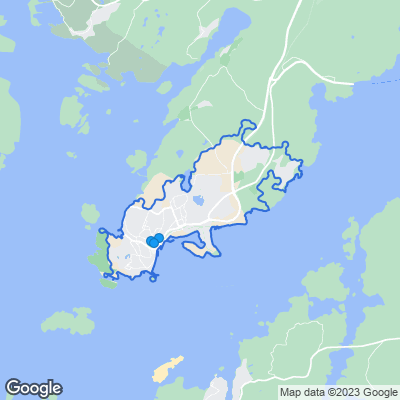 Karta med mäklarbyråer i Lysekil
