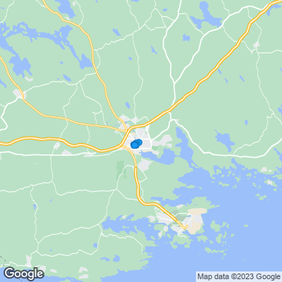 Karta med mäklarbyråer i Nyköping