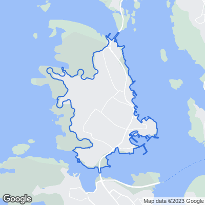 Karta med mäklarbyråer på Öckerö