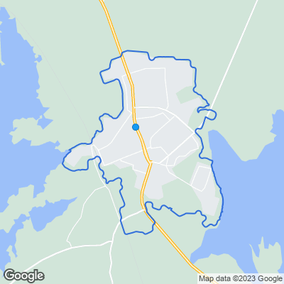 Karta med mäklarbyråer i Lessebo
