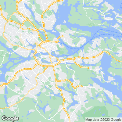 Karta med mäklarbyråer i Sickla