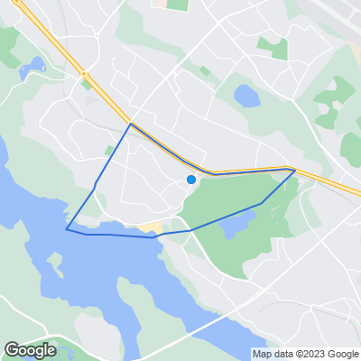 Karta med mäklarbyråer i Södra Ängby