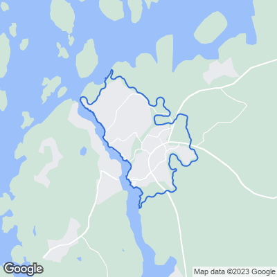 Karta med mäklarbyråer i Hamburgsund