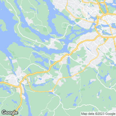 Karta med mäklarbyråer i Hallunda