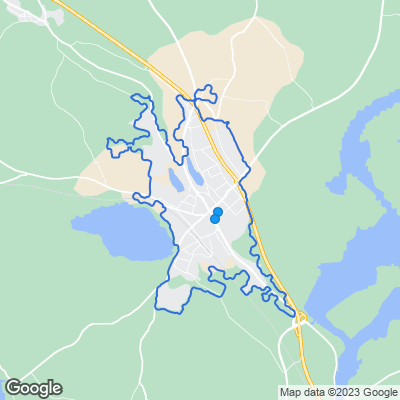 Karta med mäklarbyråer i Hedemora