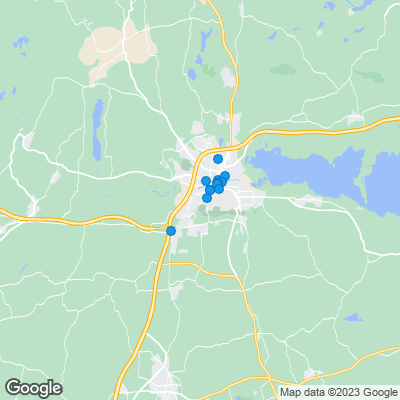Karta med mäklarbyråer i Örebro