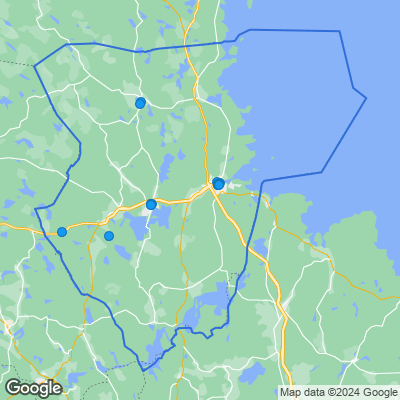 Karta med mäklarbyråer i Gästrikland