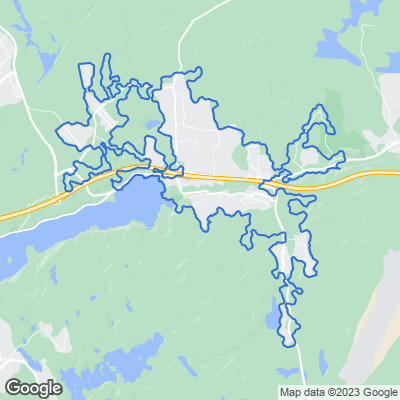 Karta med mäklarbyråer i Landvetter