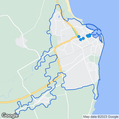 Karta med mäklarbyråer i Simrishamn