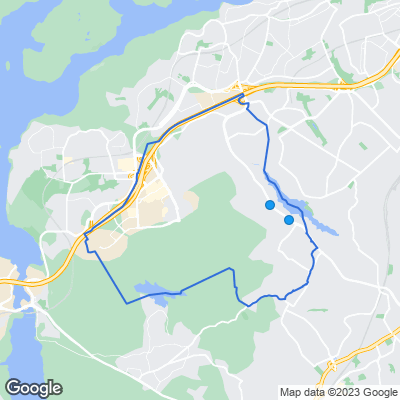 Karta med mäklarbyråer i Segeltorp