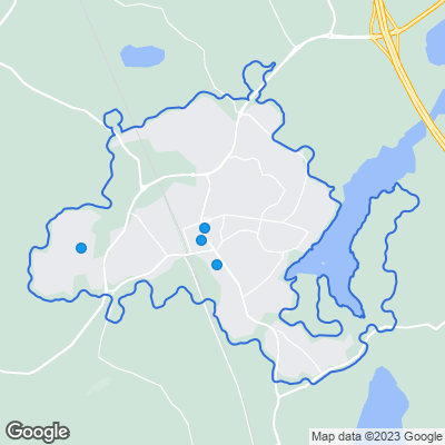 Karta med mäklarbyråer i Knivsta