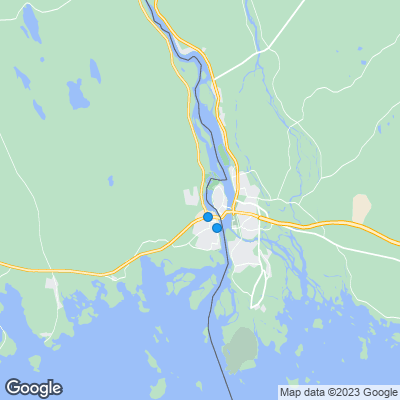 Karta med mäklarbyråer i Haparanda