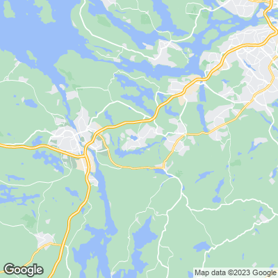 Karta med mäklarbyråer i Rönninge