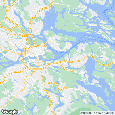 Karta med mäklarbyråer i Saltsjö-Boo