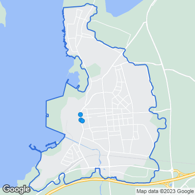 Karta med mäklarbyråer i Bromölla