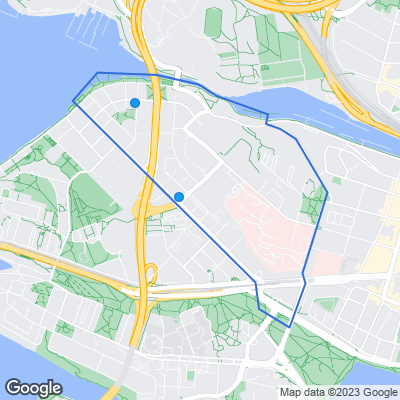 Karta med mäklarbyråer i Stadshagen