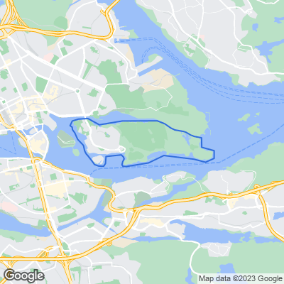 Karta med mäklarbyråer på Djurgården