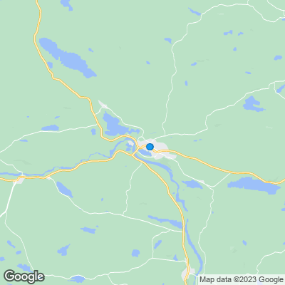 Karta med mäklarbyråer i Ljusdal