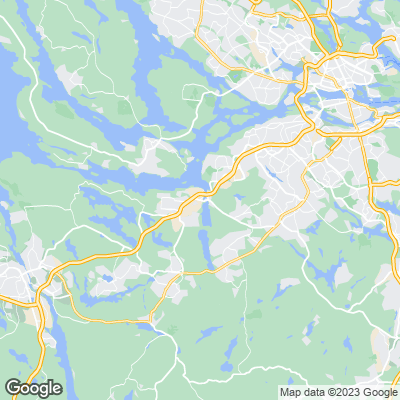 Karta med mäklarbyråer i Fittja