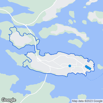 Karta med mäklarbyråer i Vaxholm