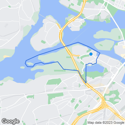 Karta med mäklarbyråer i Gröndal