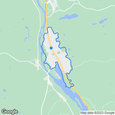 Karta med mäklarbyråer i Älvdalen