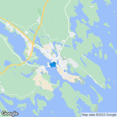 Karta med mäklarbyråer i Luleå