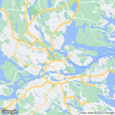 Karta med mäklarbyråer i Norra Djurgårdsstaden
