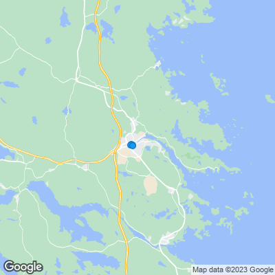Karta med mäklarbyråer i Söderhamn