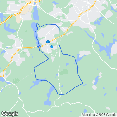 Karta med mäklarbyråer i Tullinge