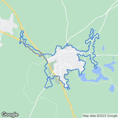 Karta med mäklarbyråer i Anderstorp