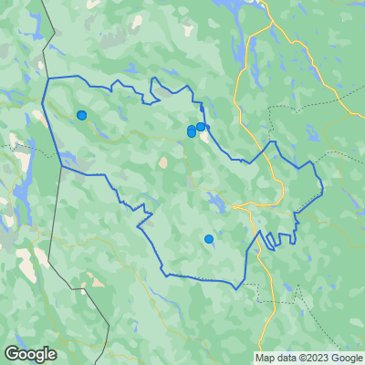 Karta med mäklarbyråer i Härjedalen